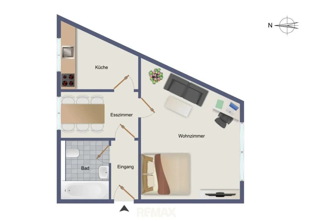 2-Zimmer-Wohnung kaufen in Graz – 42,8 m², € 115.000 – Bild 8 von 8