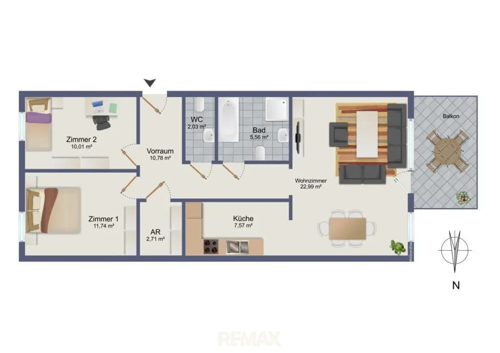 3-Zimmer-Wohnung kaufen in Graz – 72,89 m², € 279.000 – Bild 22 von 22