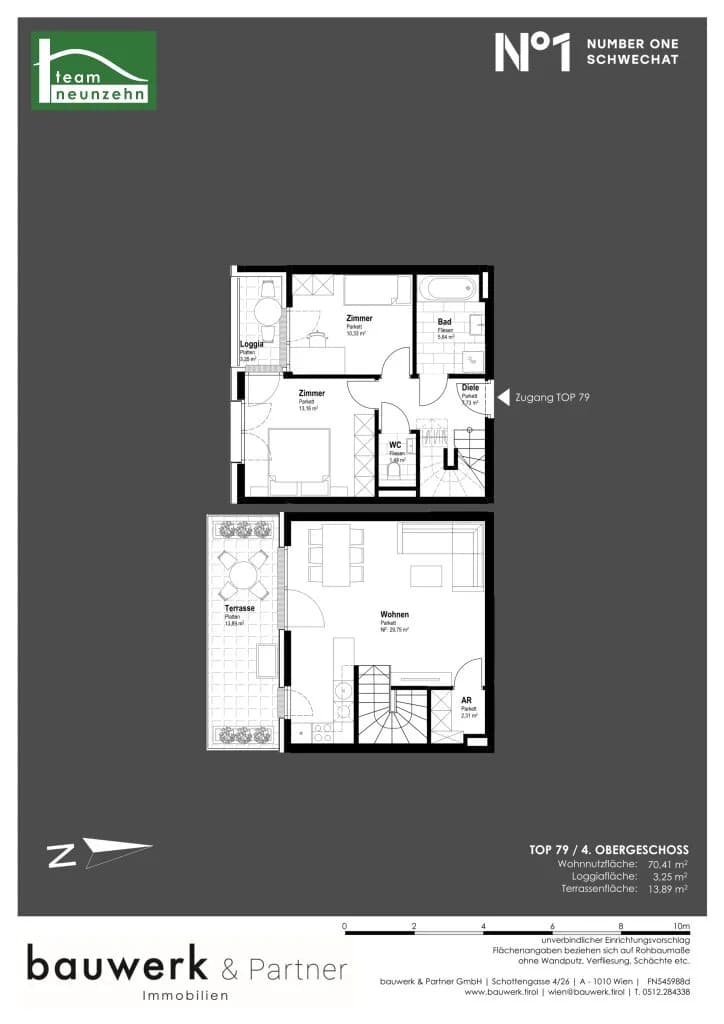 Immobilie kaufen in Bruck an der Leitha – 70,41 m², € 391.000 – Bild 14 von 14