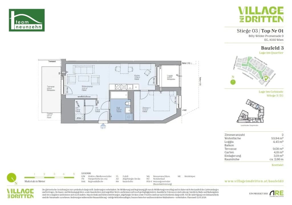 2-Zimmer-Wohnung mieten in Wien – 53,94 m², € 1.249 – Bild 20 von 20