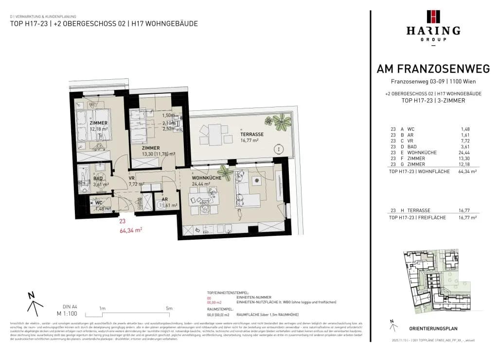 3-Zimmer-Wohnung kaufen in Wien – 64,89 m², € 457.500 – Bild 10 von 10