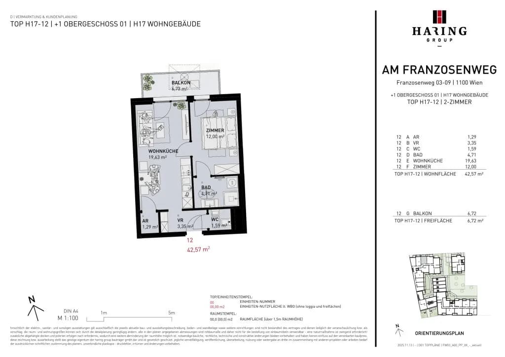 2-Zimmer-Wohnung kaufen in Wien – 43,85 m², € 294.500 – Bild 10 von 10