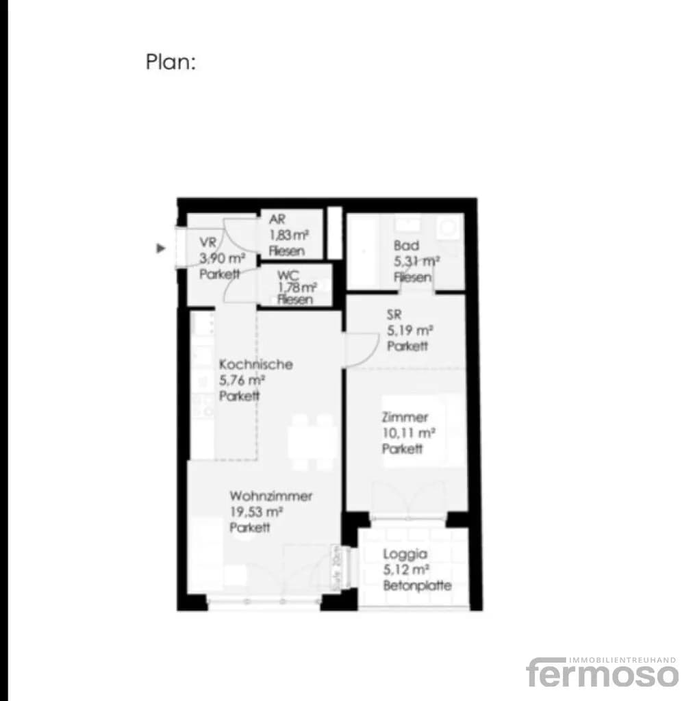 2-Zimmer-Wohnung mieten in Wien – 59 m², € 1.149 – Bild 9 von 9