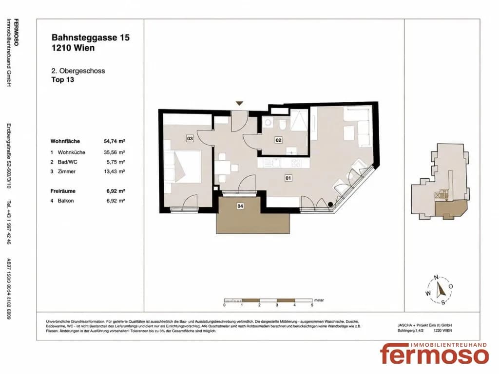 2-Zimmer-Wohnung kaufen in Wien – 54,74 m², € 419.000 – Bild 11 von 13