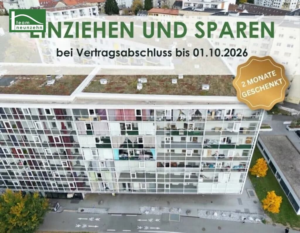 2-Zimmer-Wohnung mieten in Graz – 50,87 m², € 799