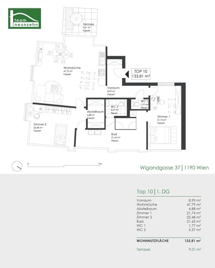 3-Zimmer-Wohnung mieten in Wien – 133,66 m², € 2.609 – Bild 32 von 32