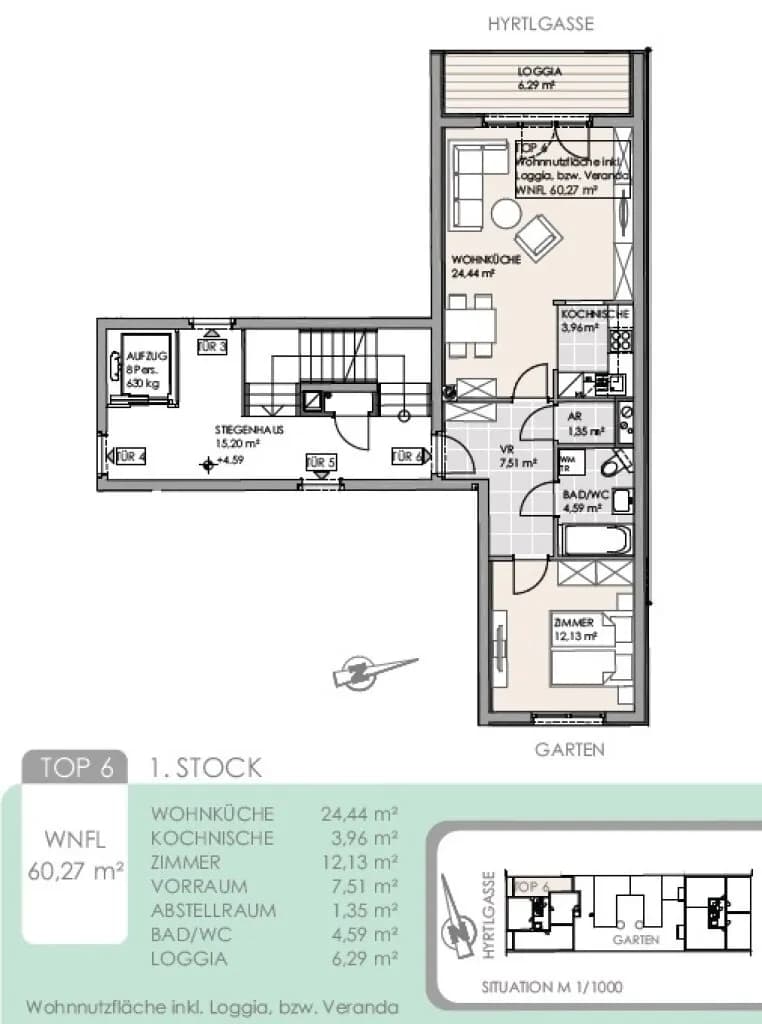 2-Zimmer-Wohnung kaufen in Wien – 53,98 m², € 345.000 – Bild 18 von 18