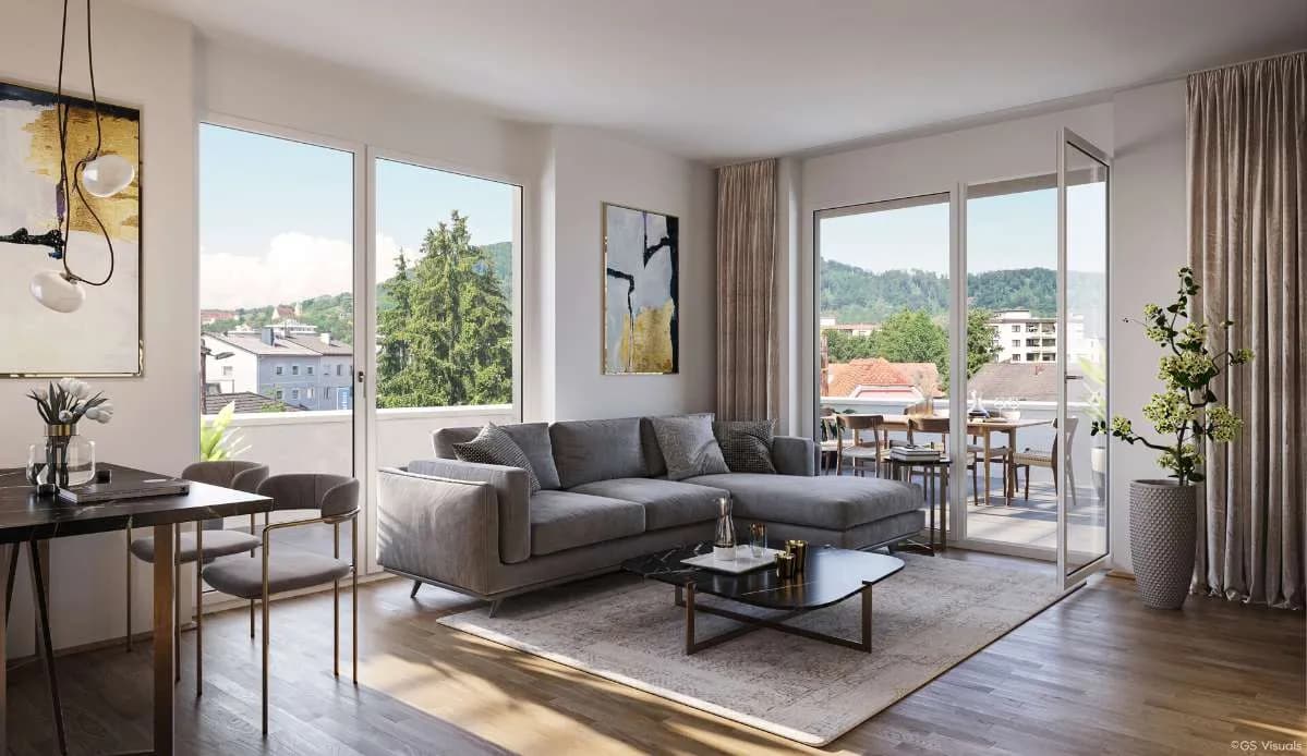 2-Zimmer-Wohnung kaufen in Graz – 44,68 m², € 219.900 – Bild 3 von 6