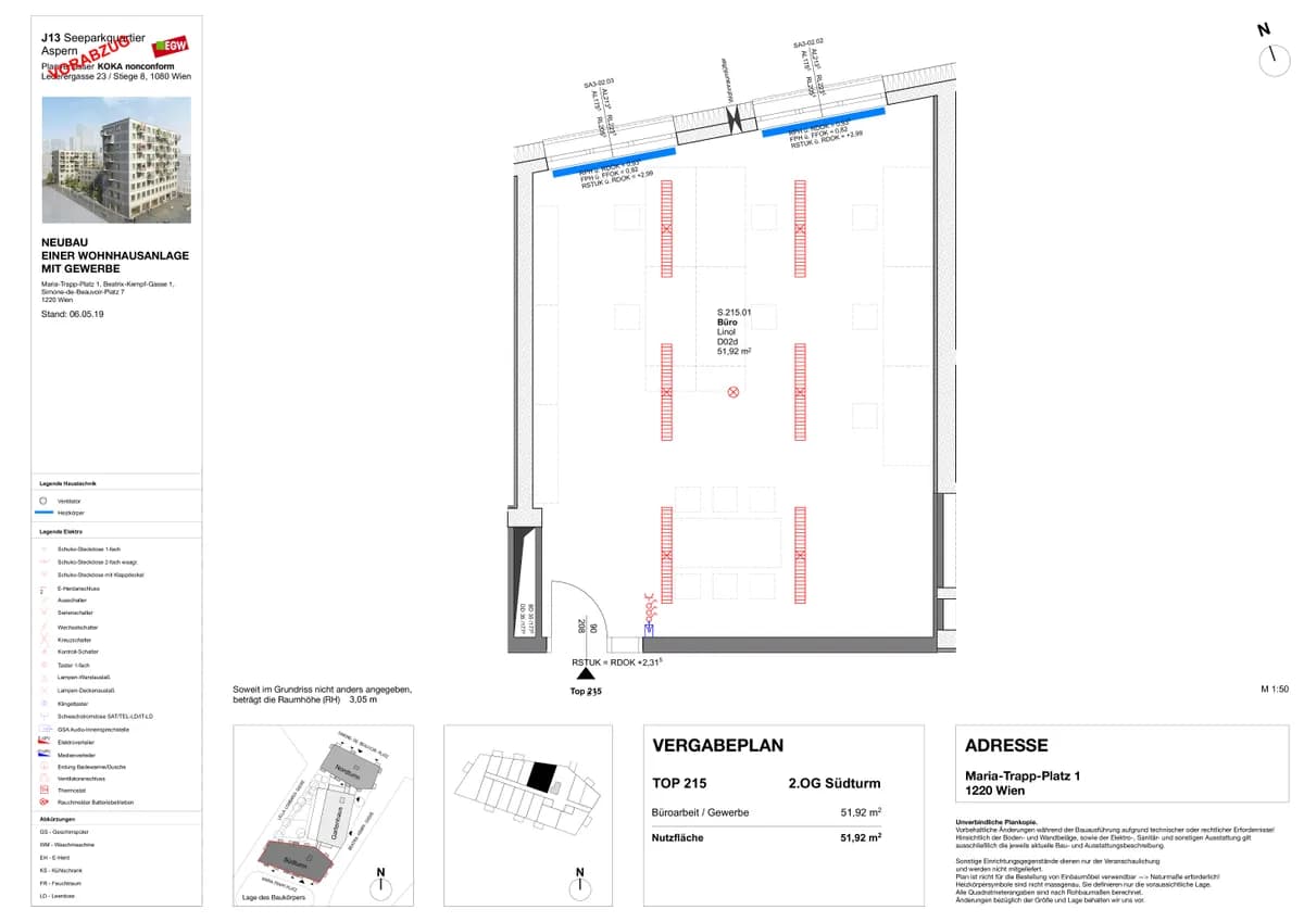 1-Zimmer-Gewerbeimmobilie mieten in Wien – 52 m², € 1.215 – Bild 5 von 5