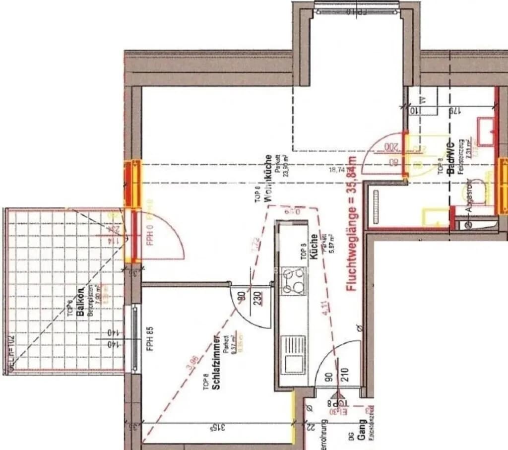 2-Zimmer-Wohnung mieten in Wien – 46,45 m², € 1.051 – Bild 11 von 11