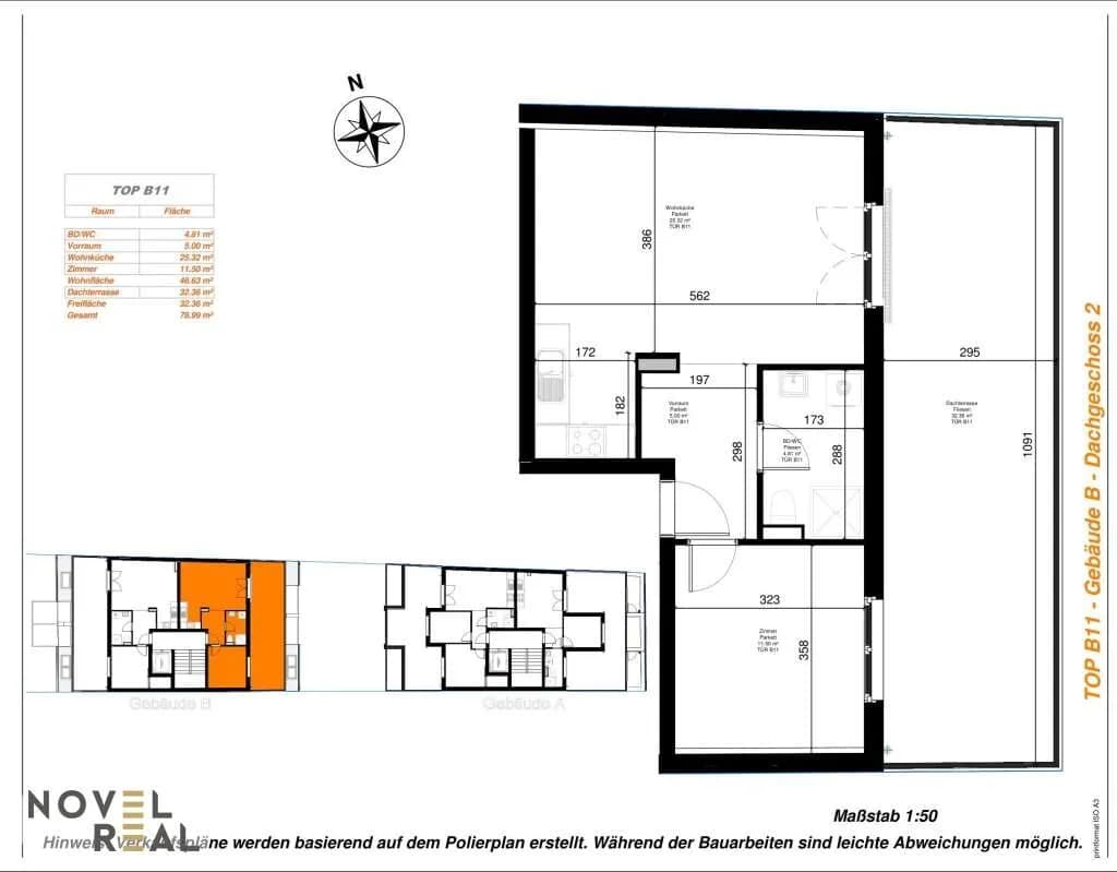 2-Zimmer-Wohnung kaufen in Wien – 46,63 m², € 288.000 – Bild 6 von 6