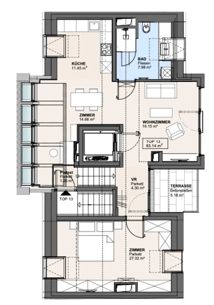 2-Zimmer-Wohnung kaufen in Wien – 83,14 m², € 695.000 – Bild 11 von 11