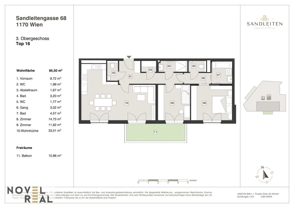 3-Zimmer-Wohnung kaufen in Wien – 85,5 m², € 769.000 – Bild 17 von 17