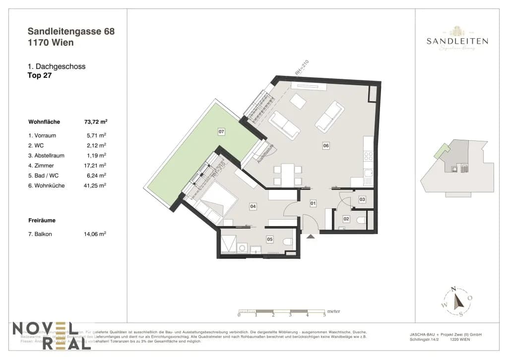 2-Zimmer-Wohnung kaufen in Wien – 73,72 m², € 699.000 – Bild 15 von 15