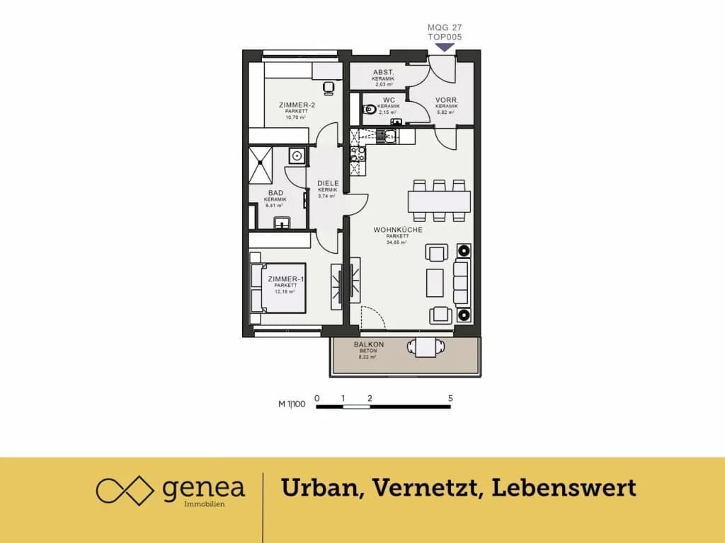 2-Zimmer-Wohnung mieten in Graz – 77,68 m², € 1.143 – Bild 2 von 20