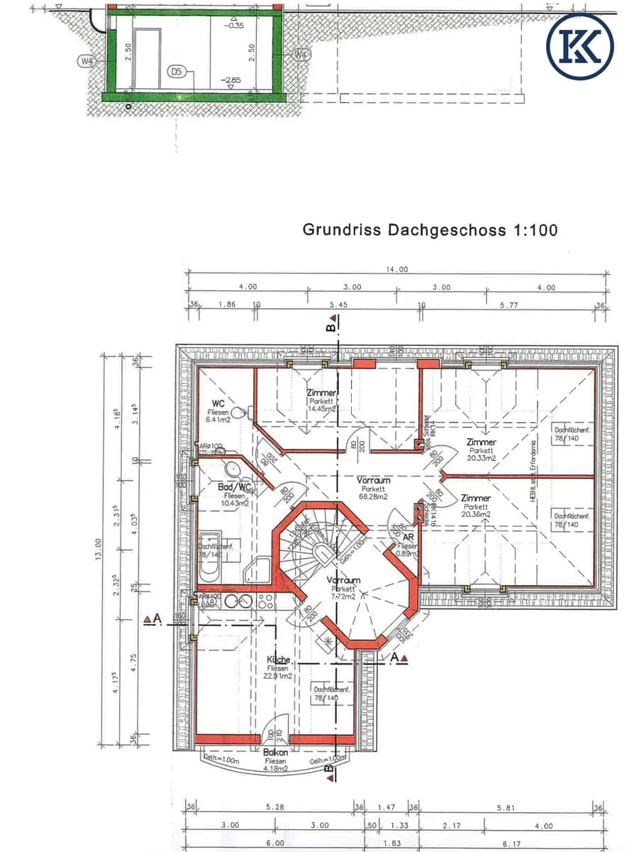 8-Zimmer-Immobilie kaufen in Wien – 214,57 m², € 1.600.000 – Bild 69 von 75