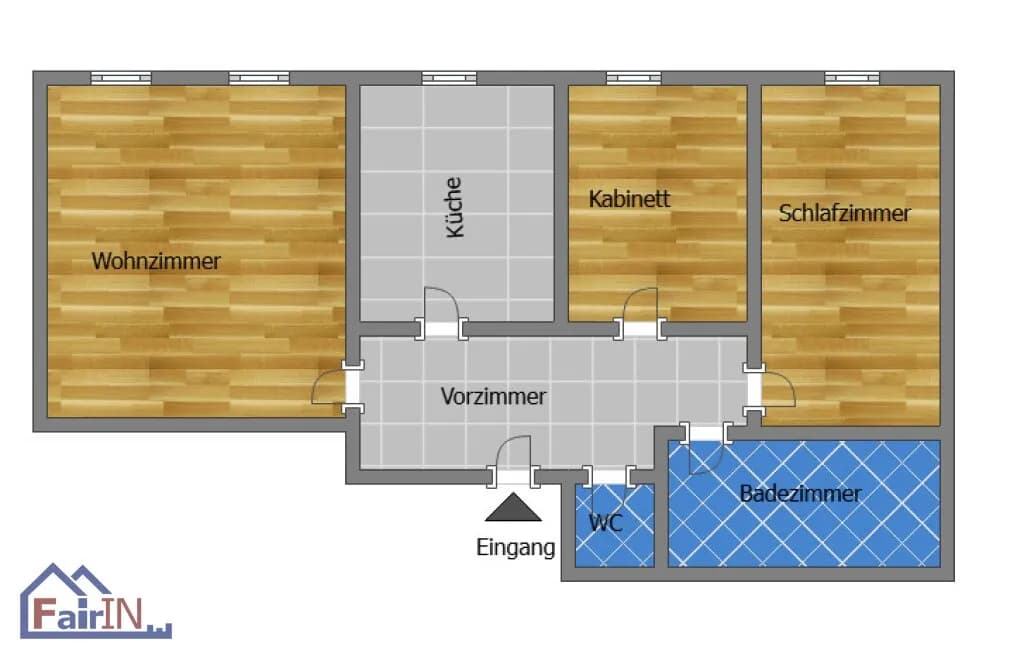 3-Zimmer-Wohnung kaufen in Wien – 72,9 m², € 257.900 – Bild 2 von 14