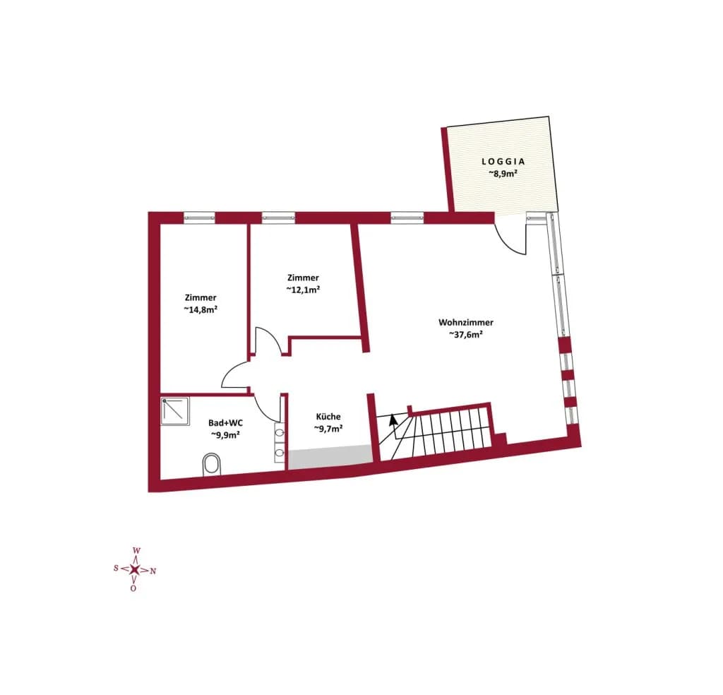 3-Zimmer-Wohnung kaufen in Tulln – 89 m², € 459.000 – Bild 8 von 9