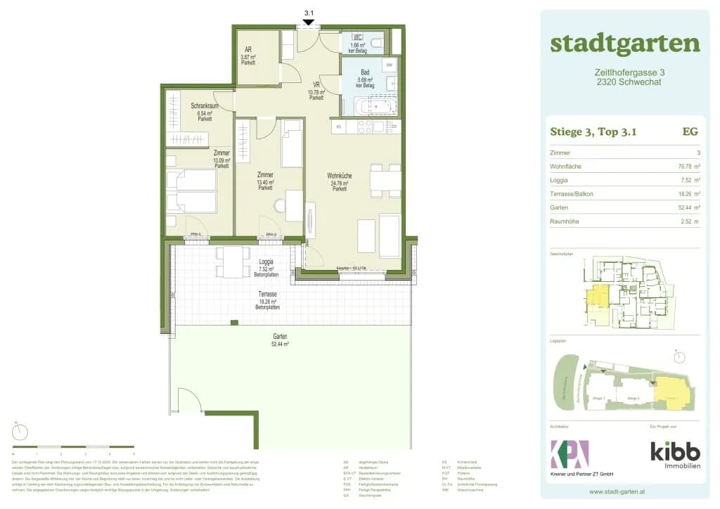 3-Zimmer-Wohnung kaufen in Bruck an der Leitha – 76,91 m², € 546.500 – Bild 7 von 8