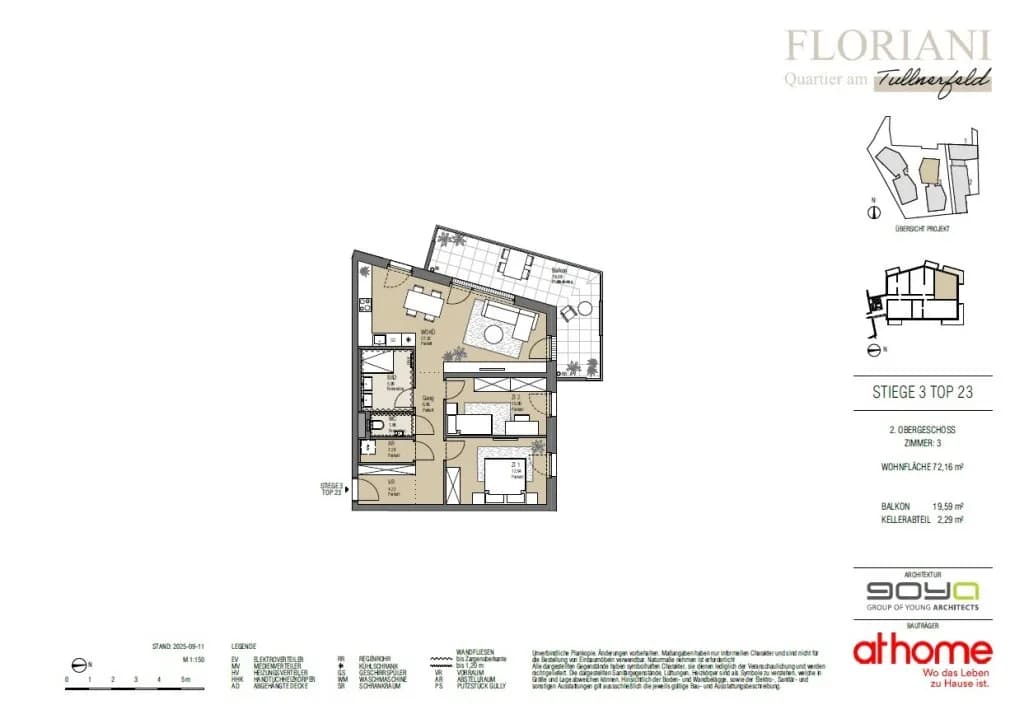3-Zimmer-Wohnung kaufen in Tulln – 72,16 m², € 359.000 – Bild 25 von 25