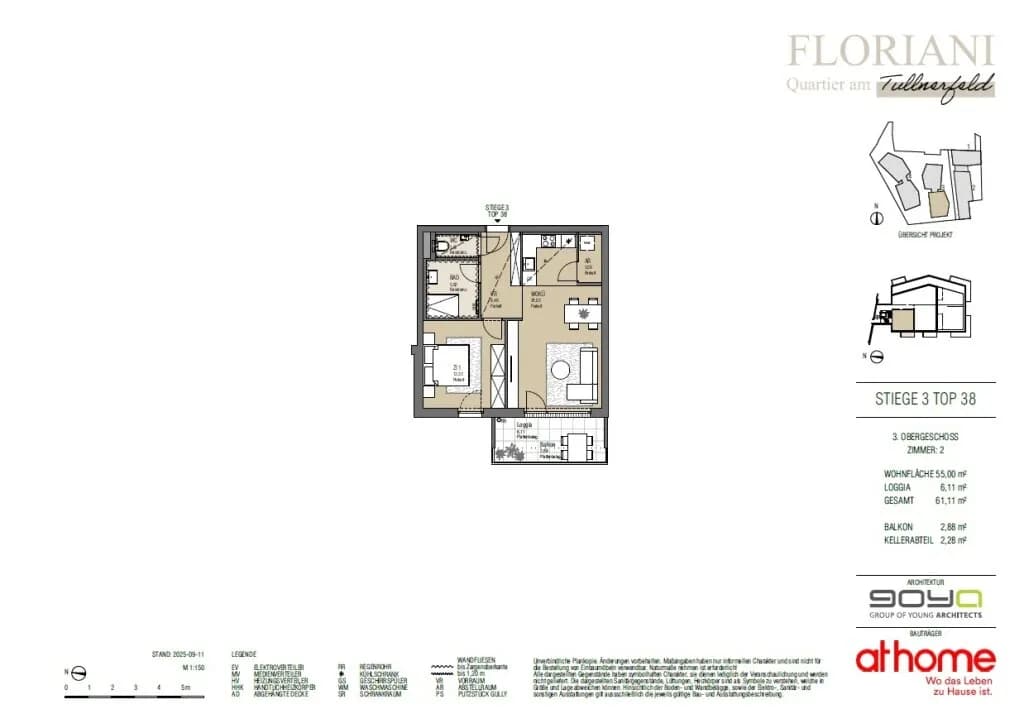 2-Zimmer-Wohnung kaufen in Tulln – 55 m², € 299.000 – Bild 27 von 27
