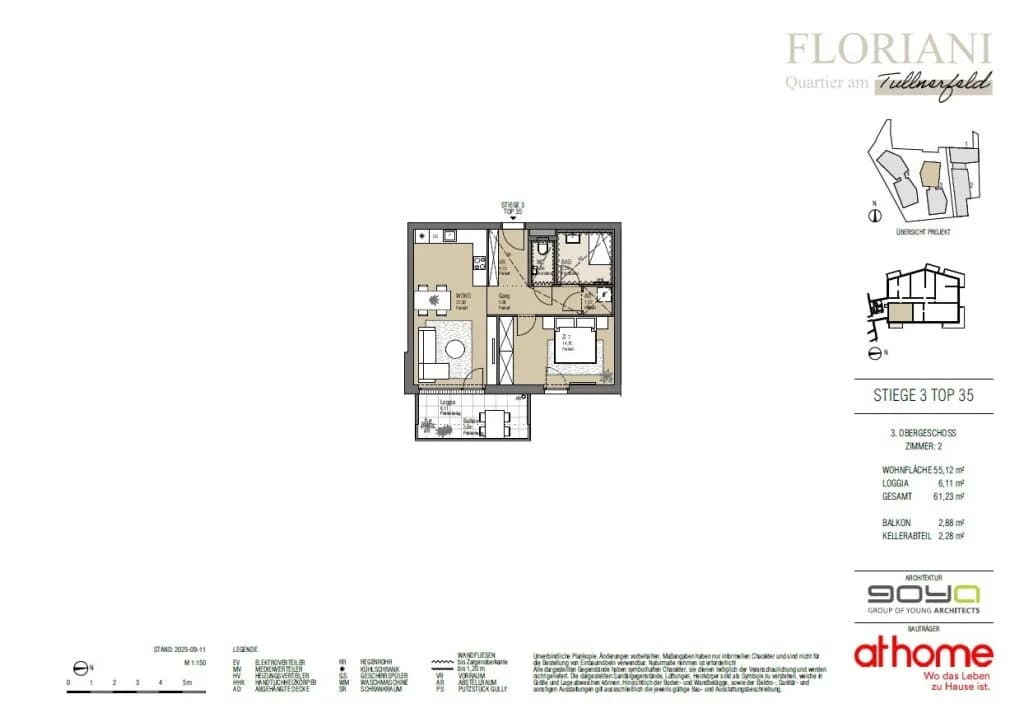 2-Zimmer-Wohnung kaufen in Tulln – 55,12 m², € 285.000 – Bild 28 von 28