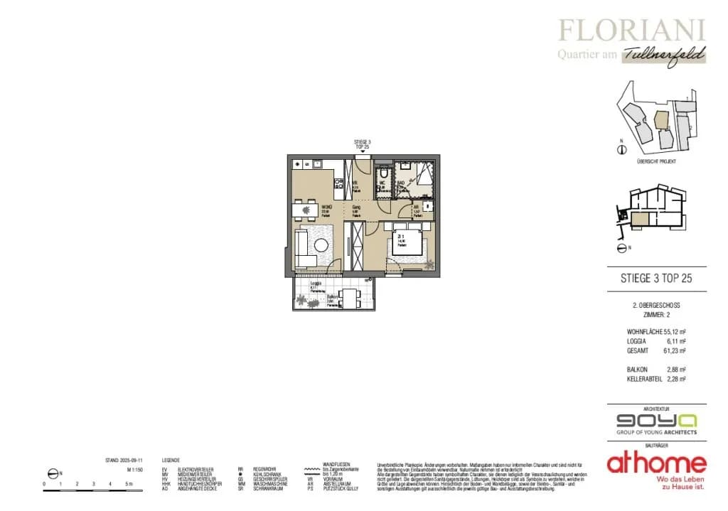 2-Zimmer-Wohnung kaufen in Tulln – 55,12 m², € 263.000 – Bild 24 von 24