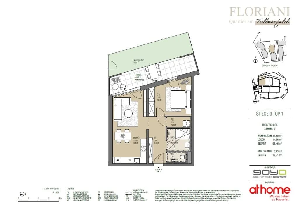 2-Zimmer-Wohnung kaufen in Tulln – 53,5 m², € 272.000 – Bild 22 von 22