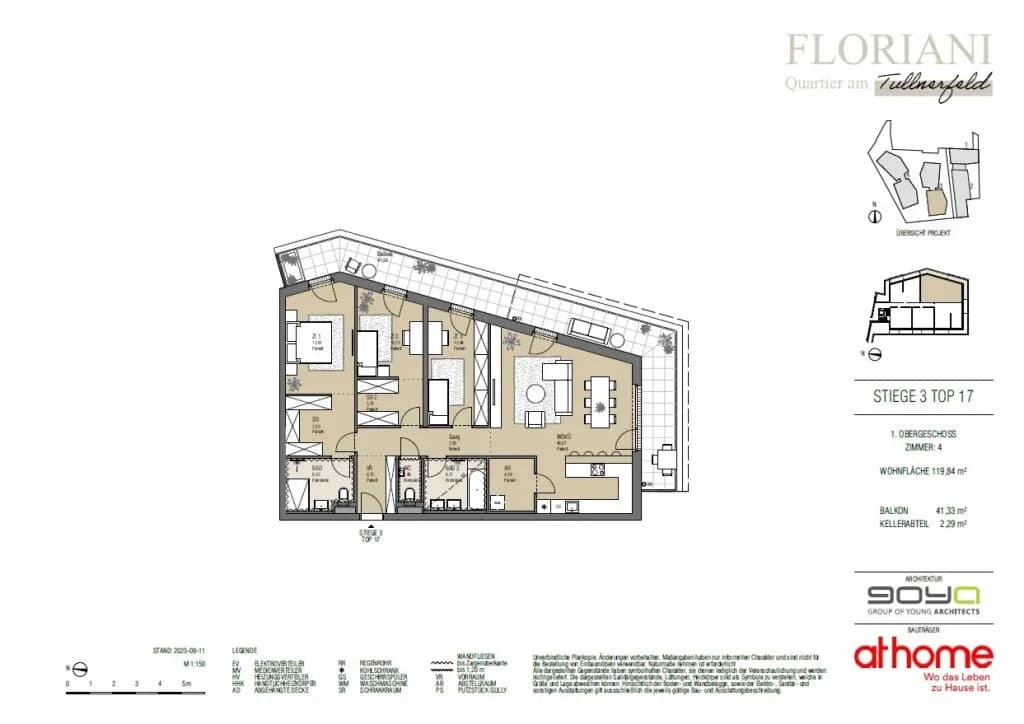 4-Zimmer-Wohnung kaufen in Tulln – 119,84 m², € 510.000 – Bild 40 von 40