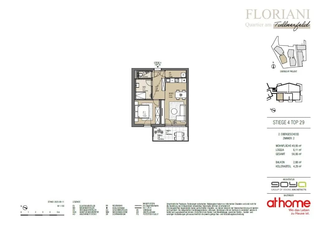2-Zimmer-Wohnung kaufen in Tulln – 49,95 m², € 299.000 – Bild 27 von 27