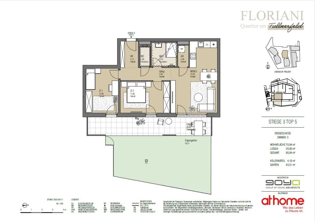 3-Zimmer-Wohnung kaufen in Tulln – 70,94 m², € 367.000 – Bild 21 von 21