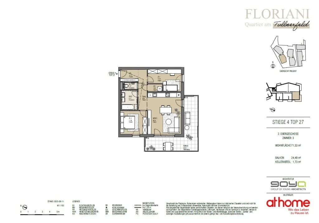 3-Zimmer-Wohnung kaufen in Tulln – 71,53 m², € 387.000 – Bild 30 von 30