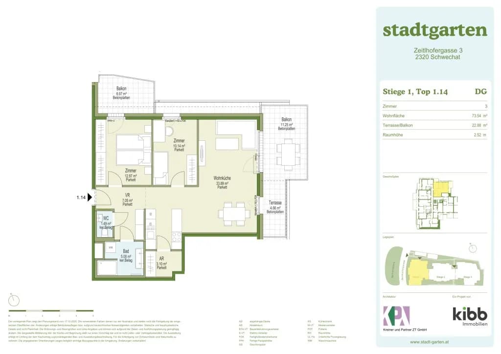 3-Zimmer-Wohnung kaufen in Bruck an der Leitha – 73,54 m², € 467.500 – Bild 7 von 8