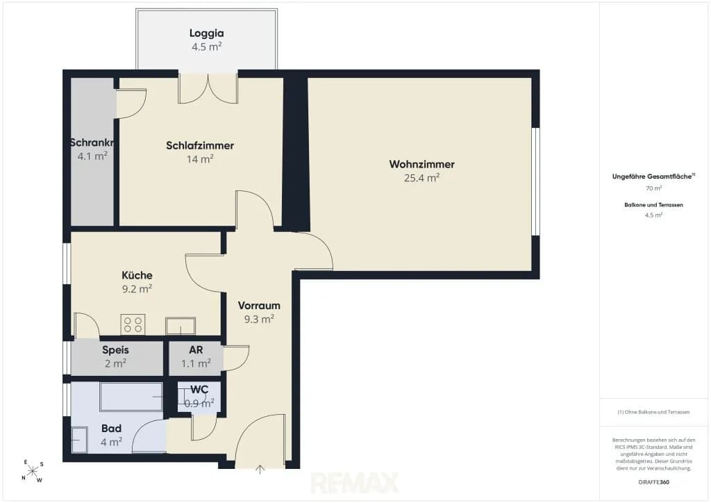 2-Zimmer-Wohnung mieten in Eisenstadt – 71 m², € 809 – Bild 11 von 11