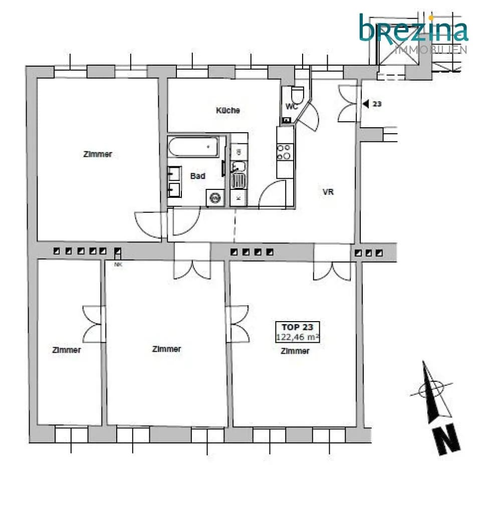 3-Zimmer-Wohnung mieten in Wien – 122,46 m², € 2.266 – Bild 22 von 22