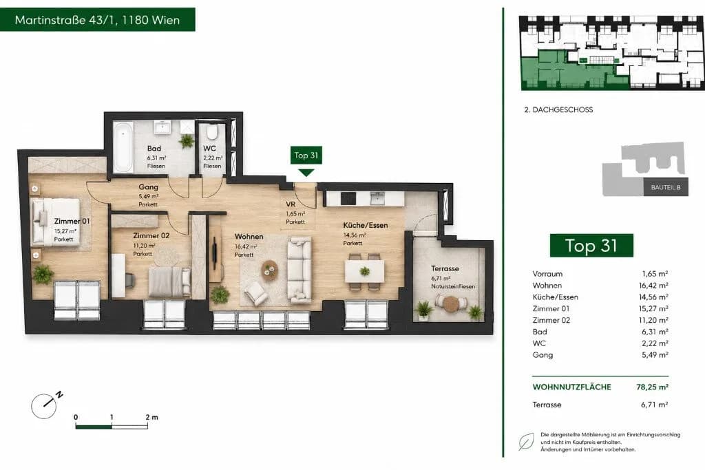 3-Zimmer-Wohnung kaufen in Wien – 78,25 m², € 499.000 – Bild 13 von 13