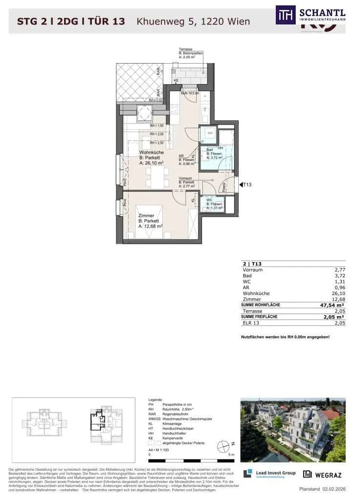 2-Zimmer-Wohnung kaufen in Wien – 47,54 m², € 264.865 – Bild 30 von 30