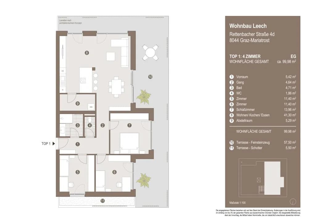 4-Zimmer-Wohnung kaufen in Graz – 99,98 m², € 779.844 – Bild 12 von 13