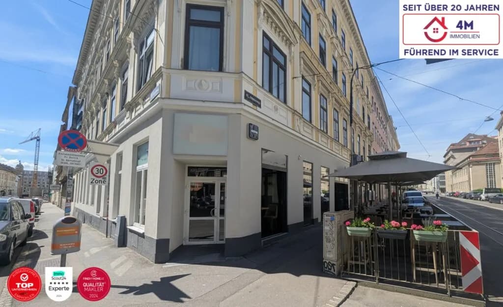 Gewerbeimmobilie mieten in Wien – 204 m², € 3.335
