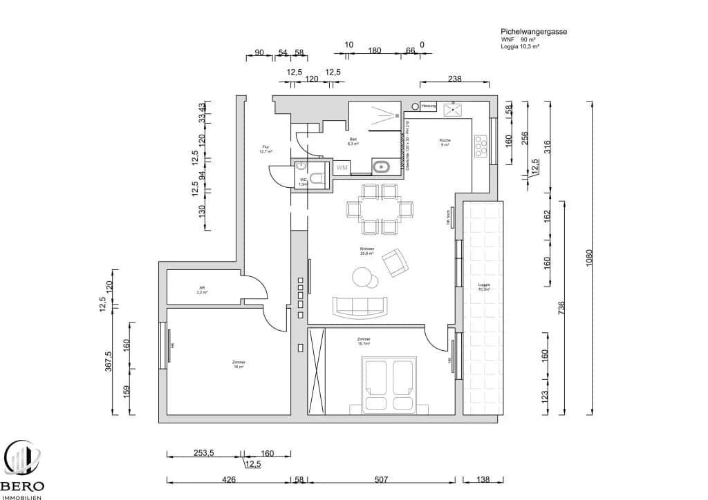 3-Zimmer-Wohnung kaufen in Wien – 90 m², € 418.000 – Bild 16 von 16