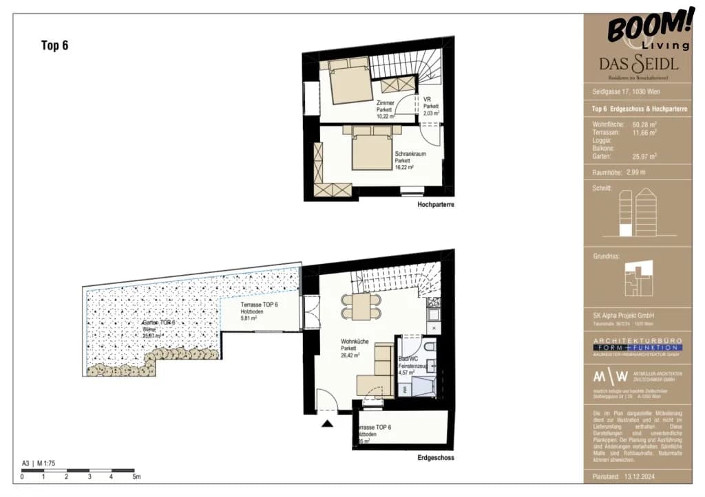 3-Zimmer-Wohnung kaufen in Wien – 60,28 m², € 622.000 – Bild 6 von 6