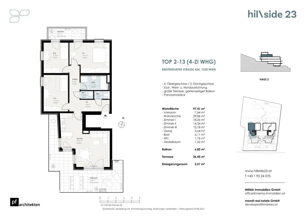 4-Zimmer-Wohnung kaufen in Wien – 95,99 m², € 799.500