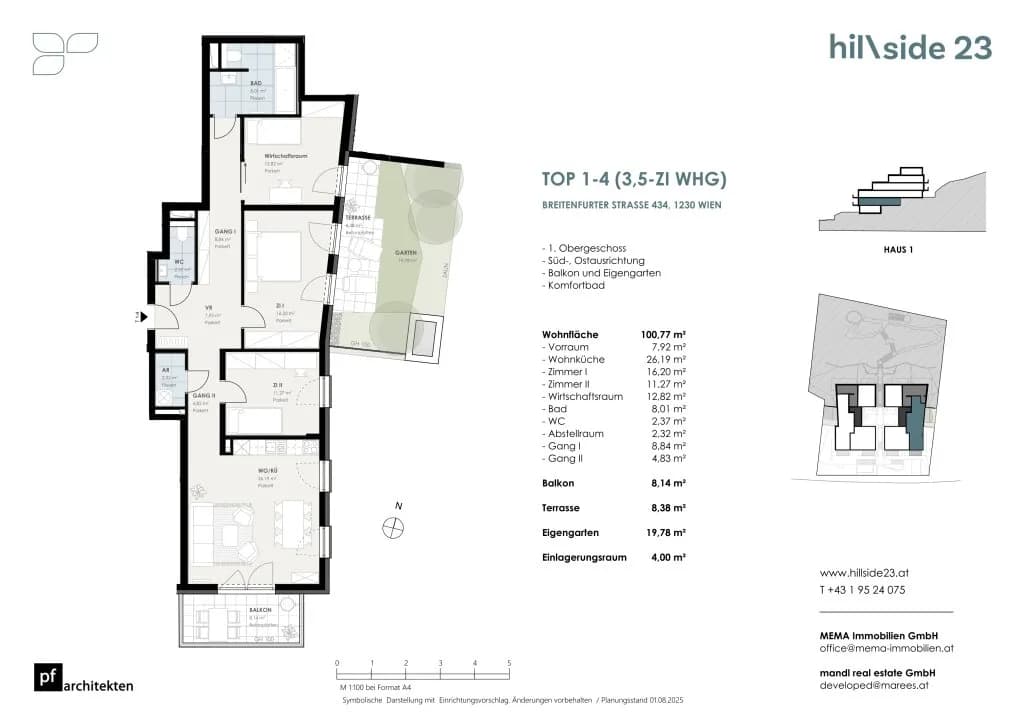 3-Zimmer-Wohnung kaufen in Wien – 100,77 m², € 649.500