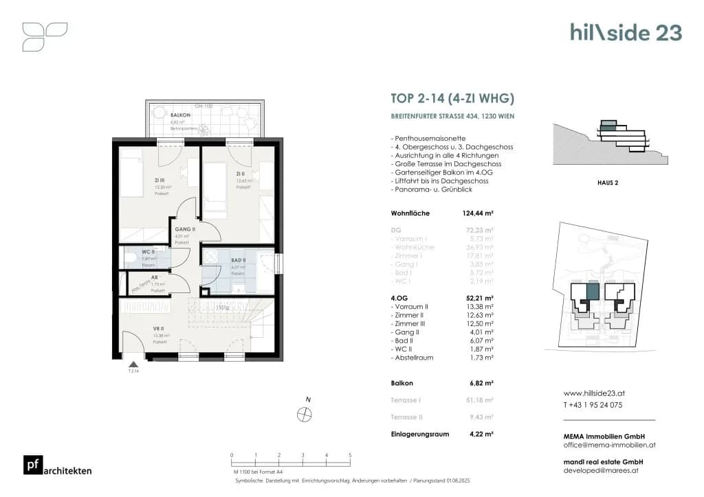 4-Zimmer-Wohnung kaufen in Wien – 124,44 m², € 1.074.000 – Bild 1 von 16