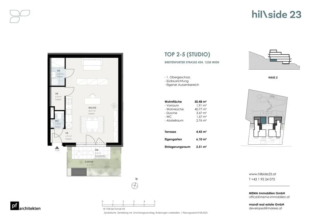 1-Zimmer-Wohnung kaufen in Wien – 50,48 m², € 274.500 – Bild 1 von 15