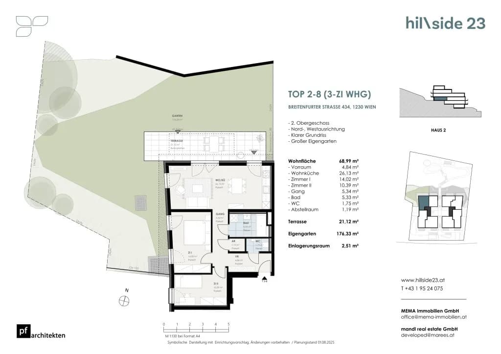 3-Zimmer-Wohnung kaufen in Wien – 68,99 m², € 569.500