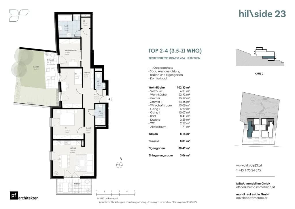 3-Zimmer-Wohnung kaufen in Wien – 102,33 m², € 669.500