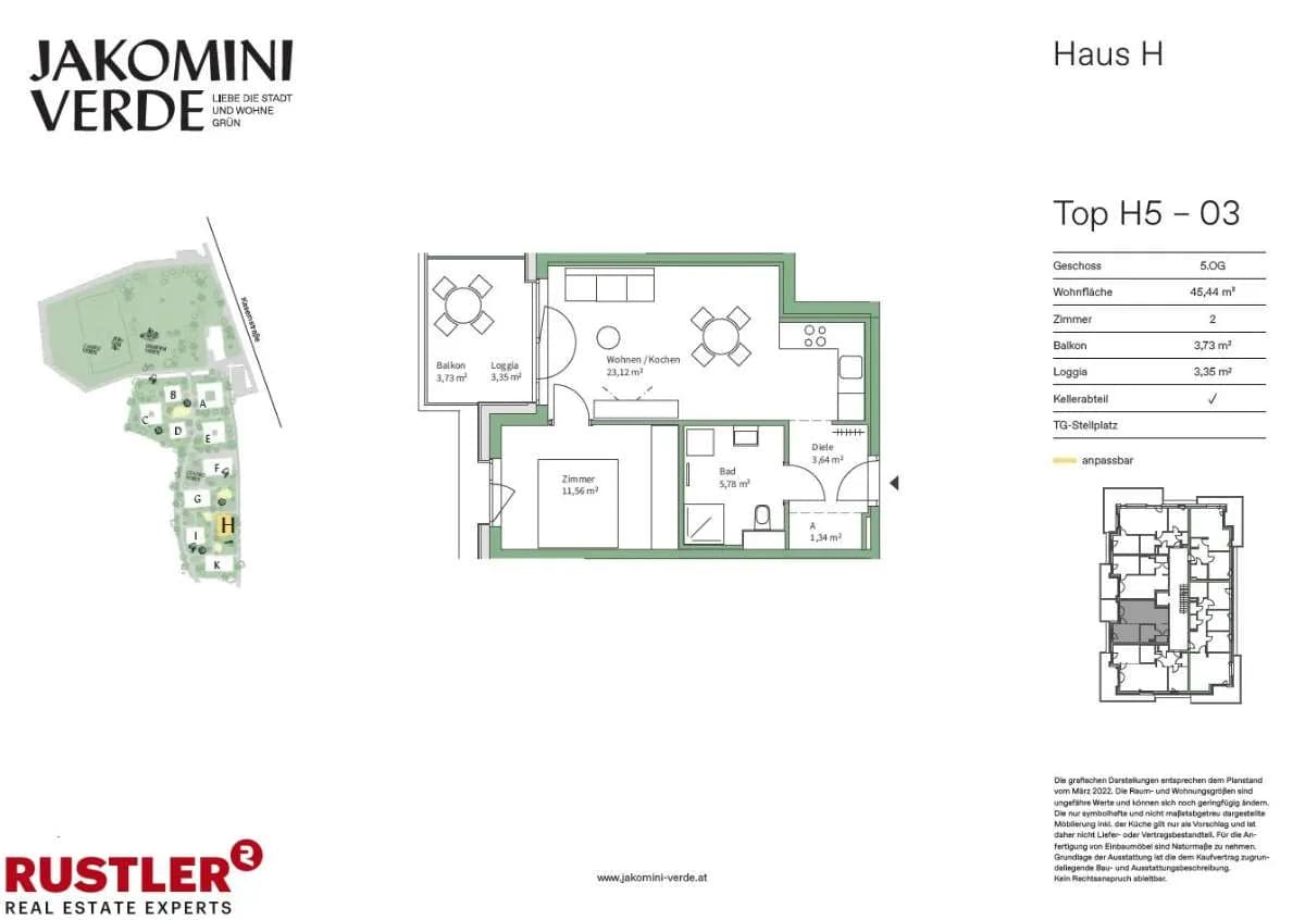 2-Zimmer-Wohnung kaufen in Graz – 45,2 m², € 237.000 – Bild 9 von 13