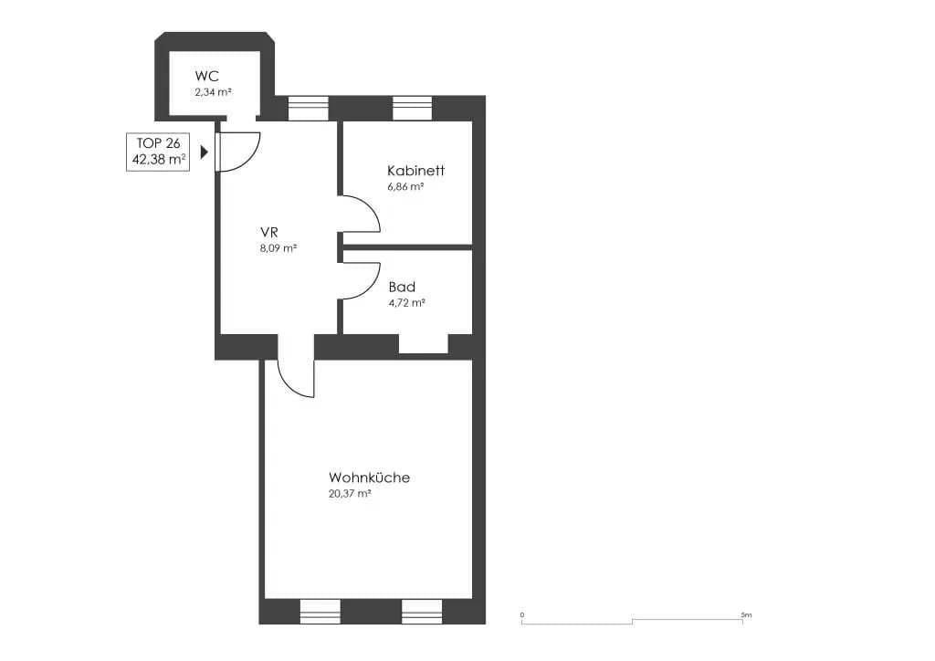 2-Zimmer-Wohnung kaufen in Wien – 42,3 m², € 159.000 – Bild 8 von 8