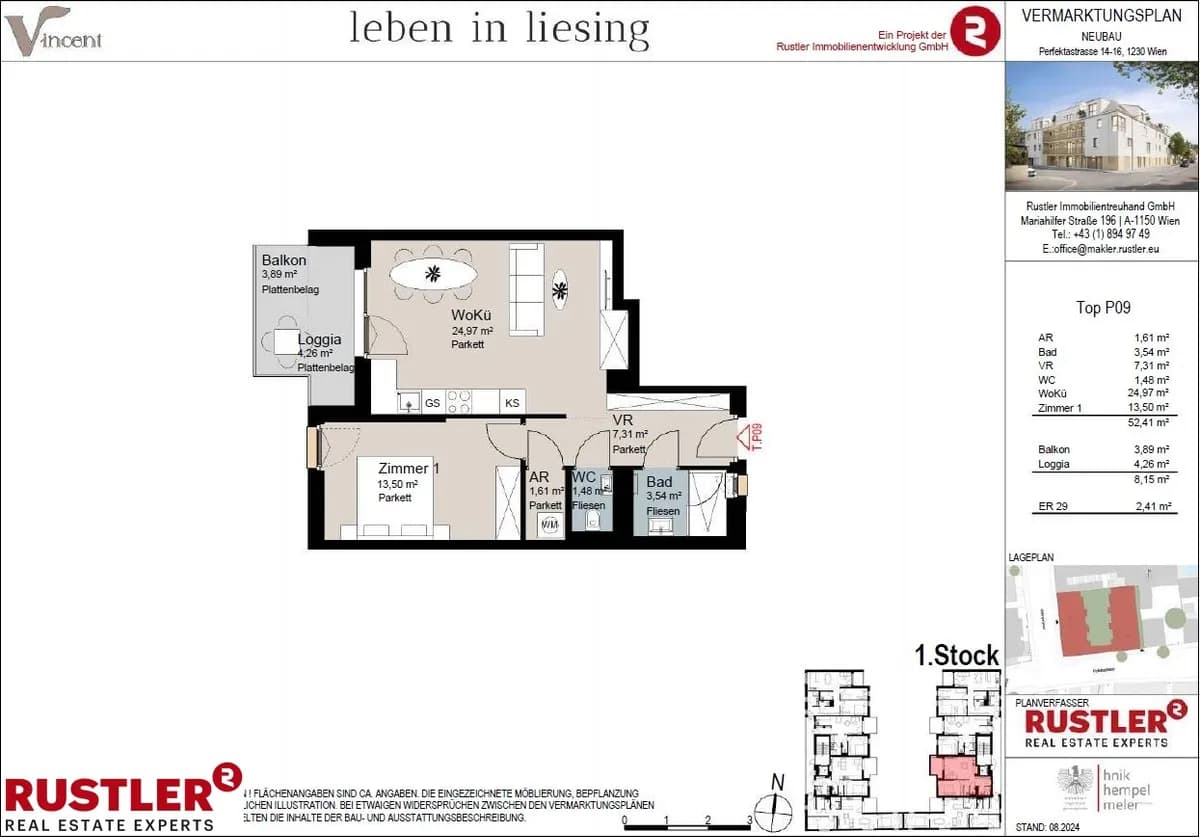 2-Zimmer-Wohnung kaufen in Wien – 52,41 m², € 271.000 – Bild 7 von 11